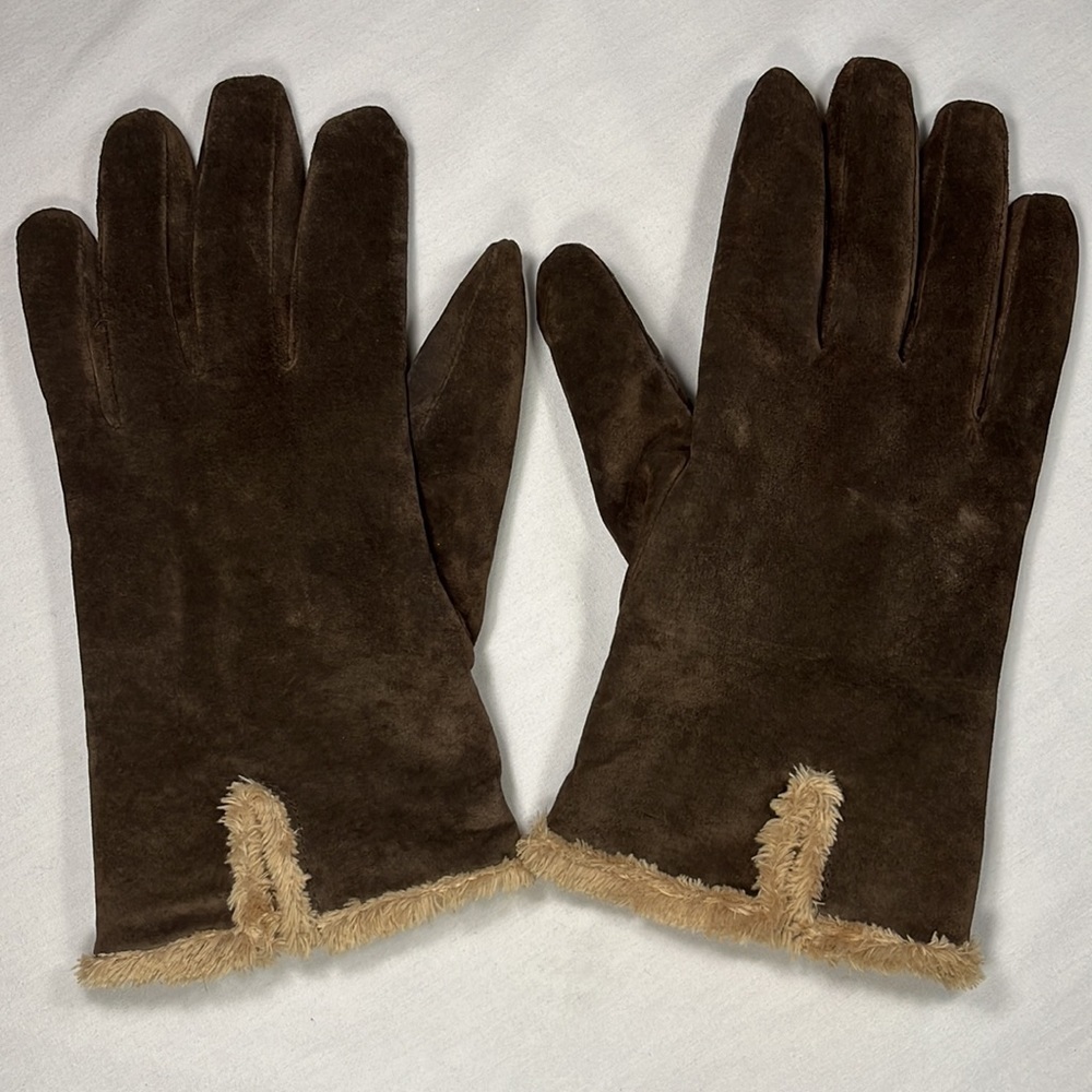 Chocolate Suede Fleece Lined ARIS Gloves XL